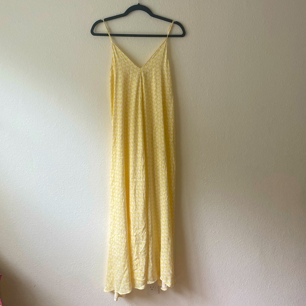 Zara Yellow Slip dress with adjustable straps